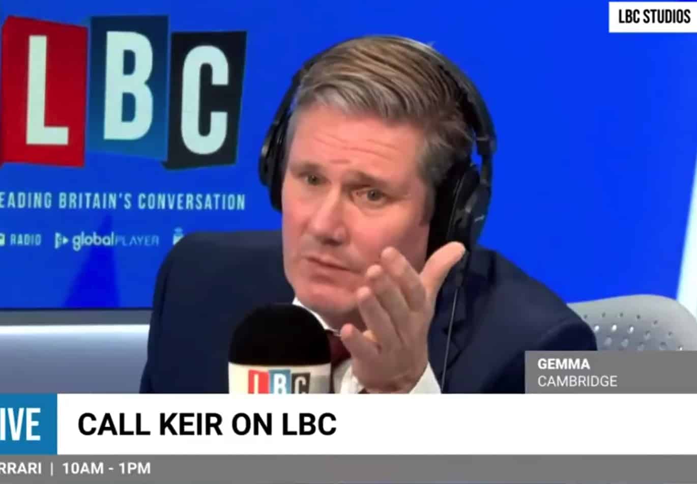 Keir Starmer criticised for not challenging “full-blown white supremacism” on national radio