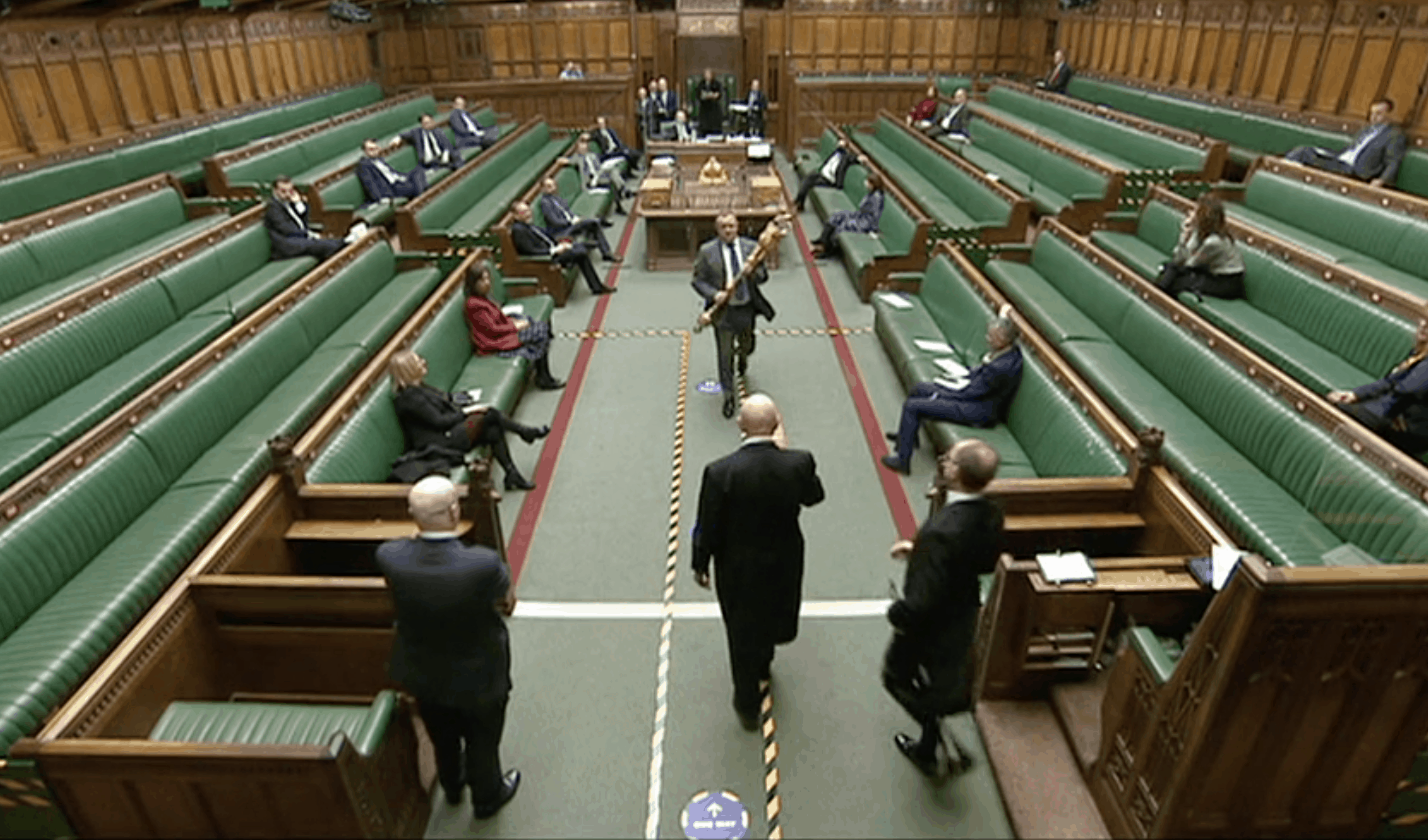 Watch – SNP MP ordered to leave Commons after mace-wielding Brexit protest