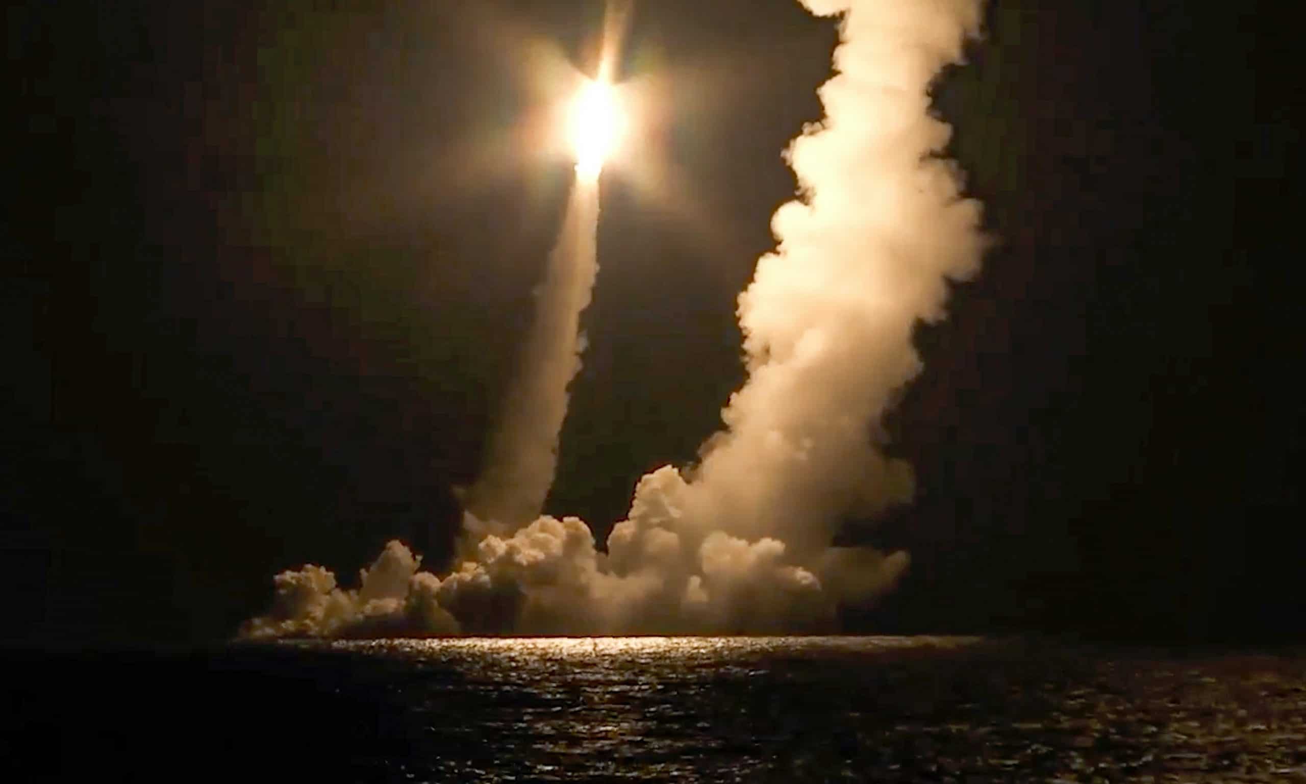 Russian nuclear submarine test-fires missiles amid tension with the US