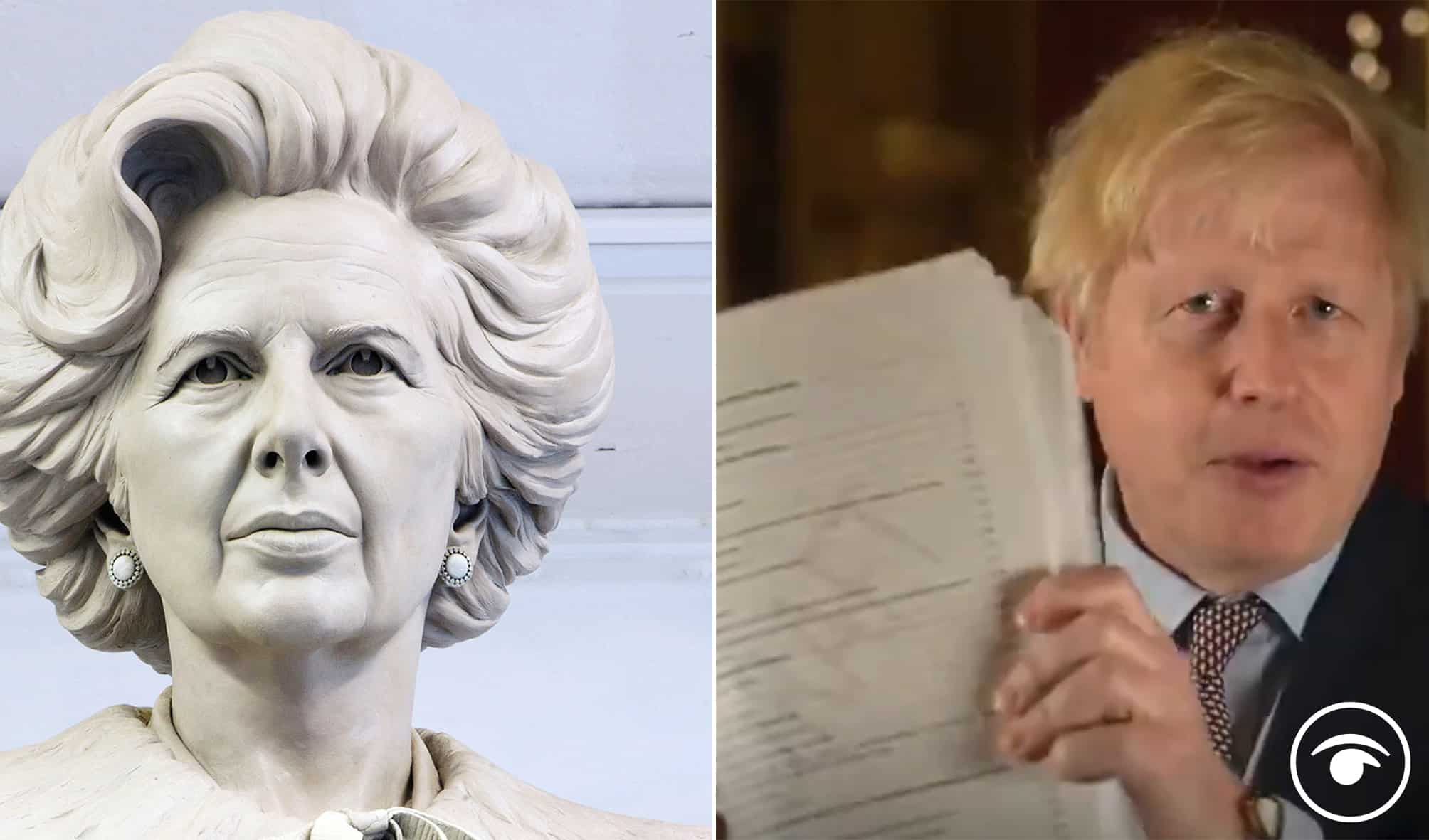 Best reactions as Tory MP celebrates Brexit with cardboard cut-out of Margaret Thatcher