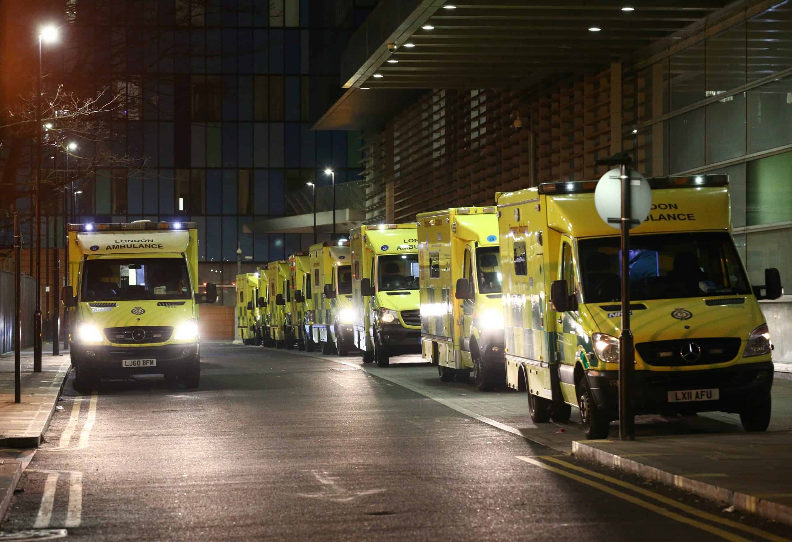 As ambulances queue up with Covid patients Toby Young tweets fake pic of empty ICU beds