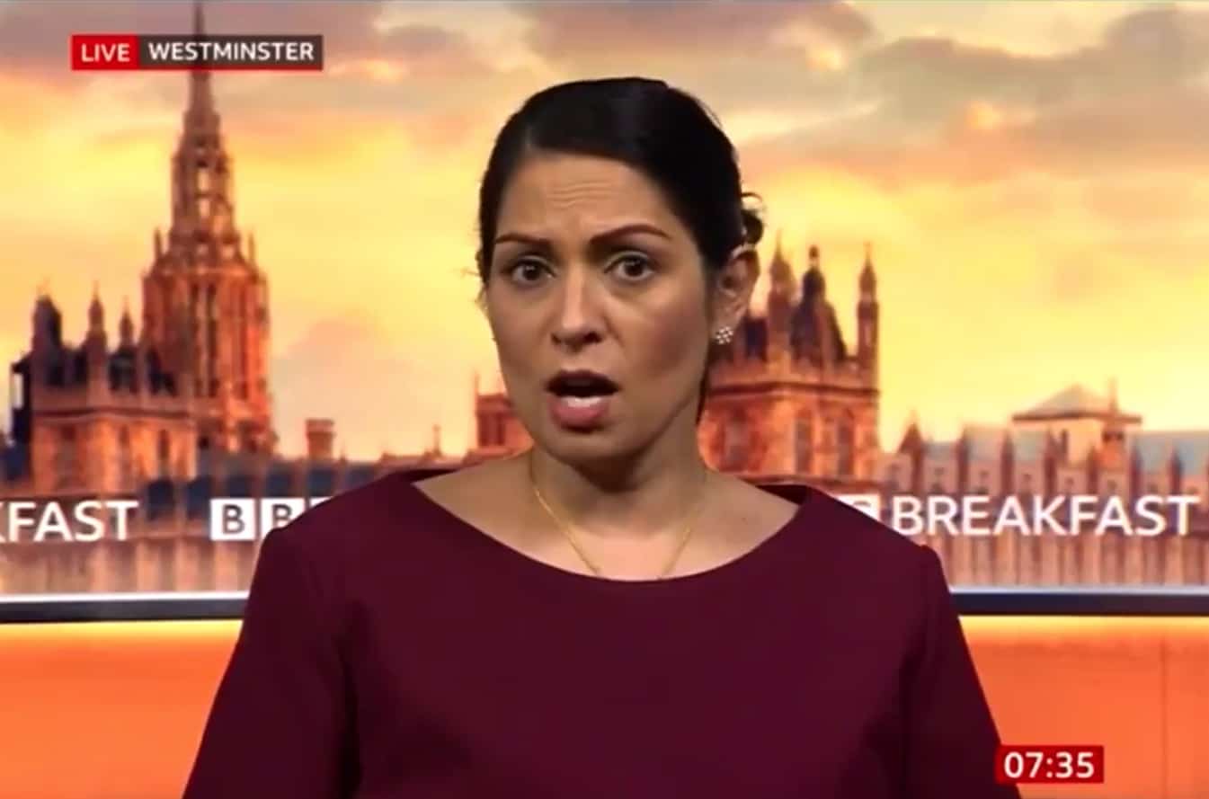 Priti Patel says she would call the police if she spotted Xmas Covid flouters