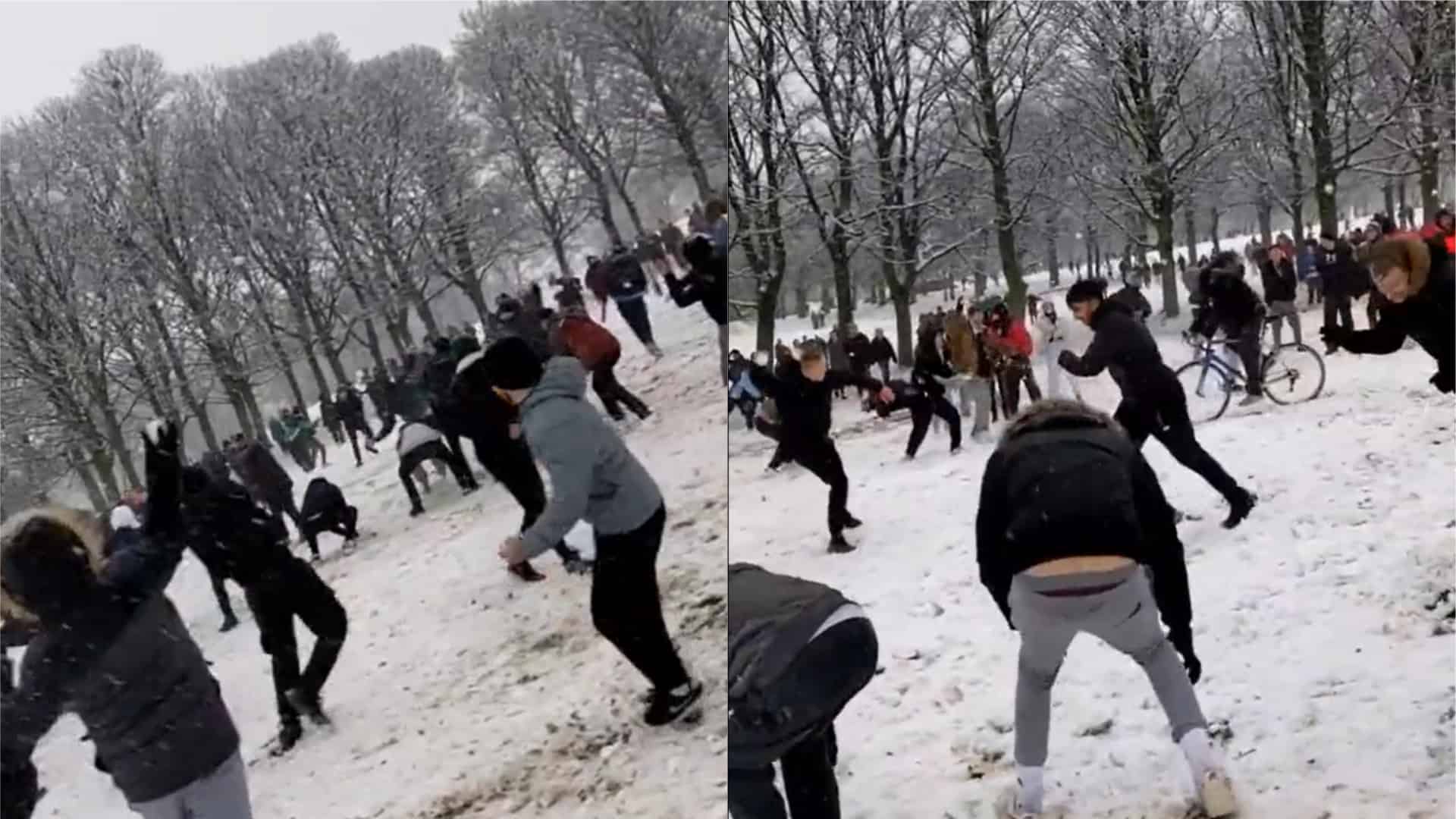 ‘It was a very welcome relief’ student defends lockdown-breaking snowball fight