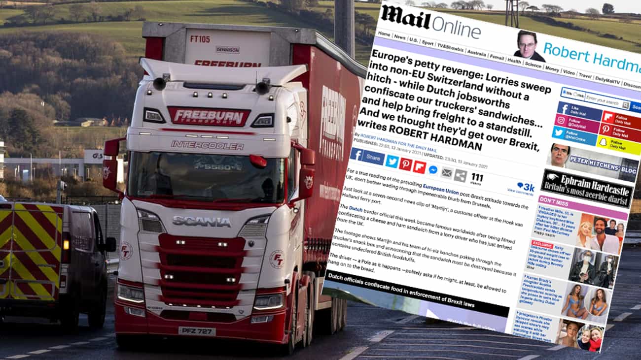 Daily Mail slams “petty EU” for letting lorries “sweep into Switzerland” – forgetting it is in single market and Schengen