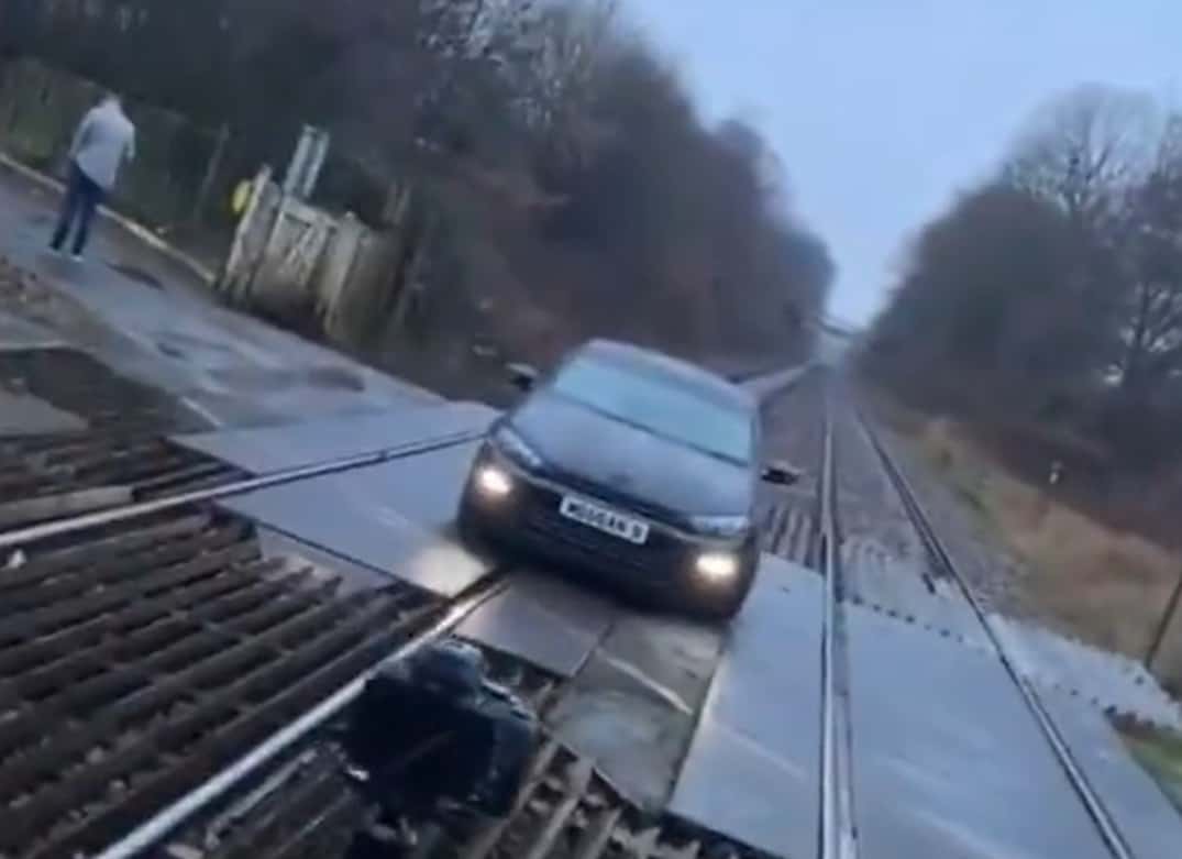 Watch – Car photoshoot on railway tracks shared on TikTok ‘beggars belief’