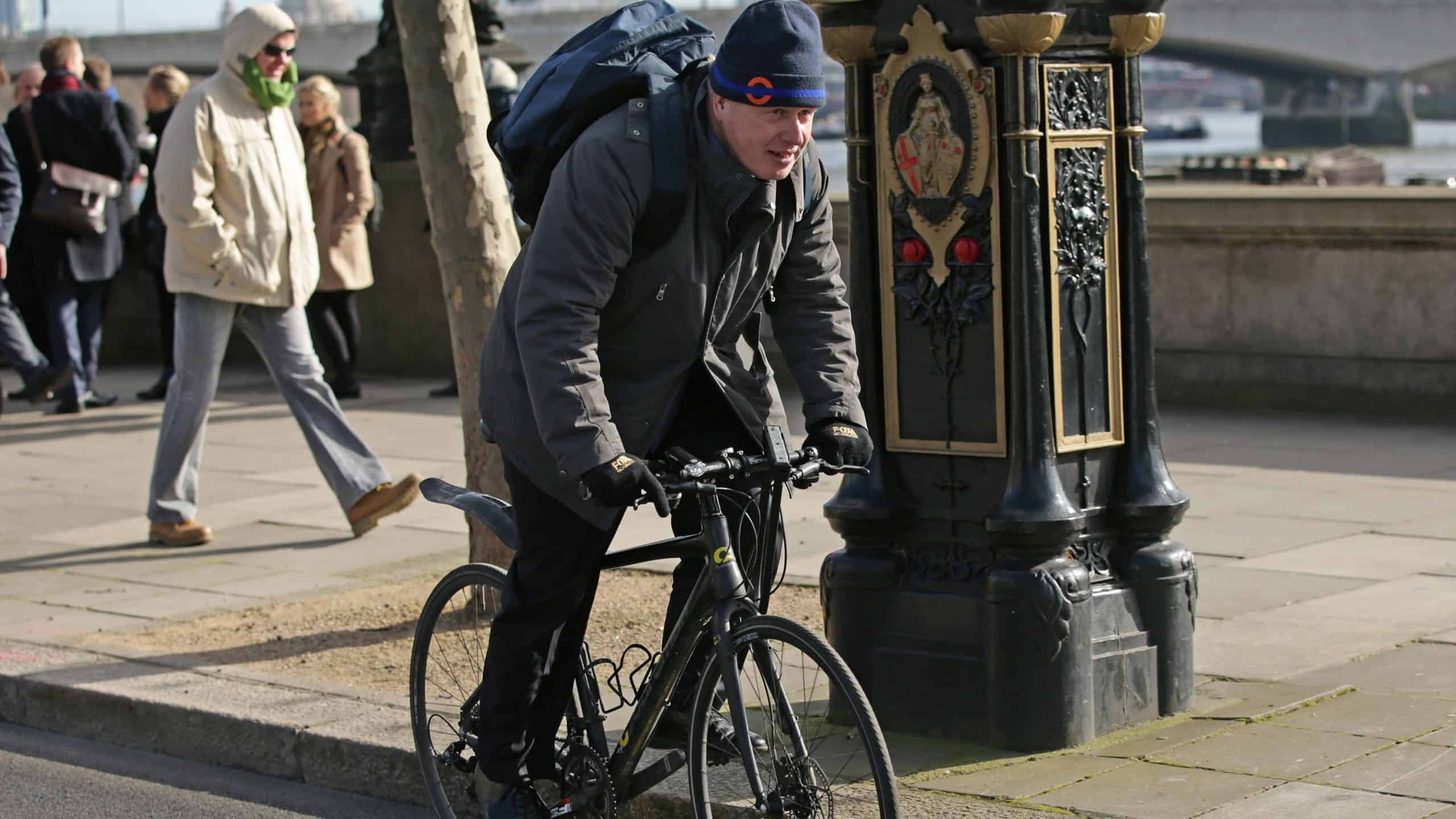 Johnson spied cycling at Olympic Park – seven miles from Downing Street