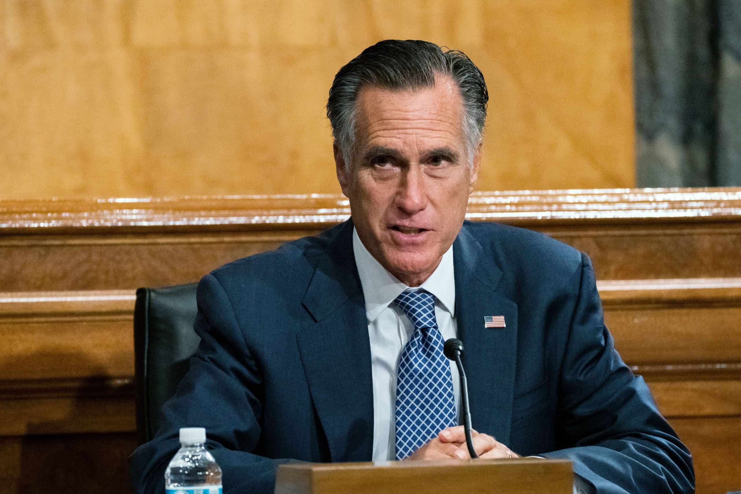 ‘An insurrection incited by the president’: Mitt Romney excoriates Trump