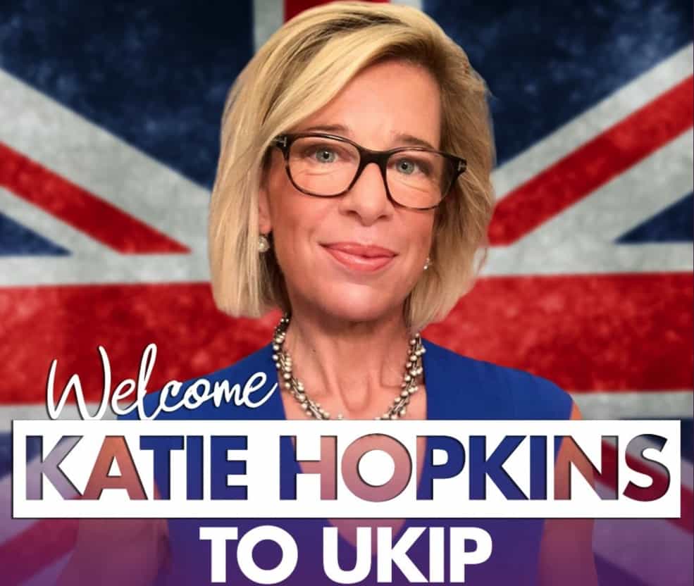 Katie Hopkins joins UKIP – saying she’s “not as big of an a***hole as the other politicians”