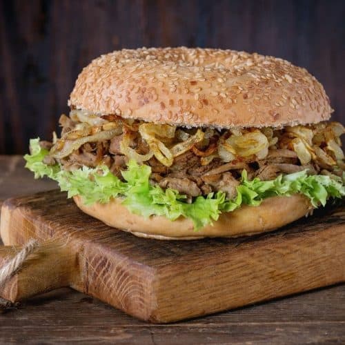 How To Make: Pulled Beef, Onion & Blue Cheese Sandwich