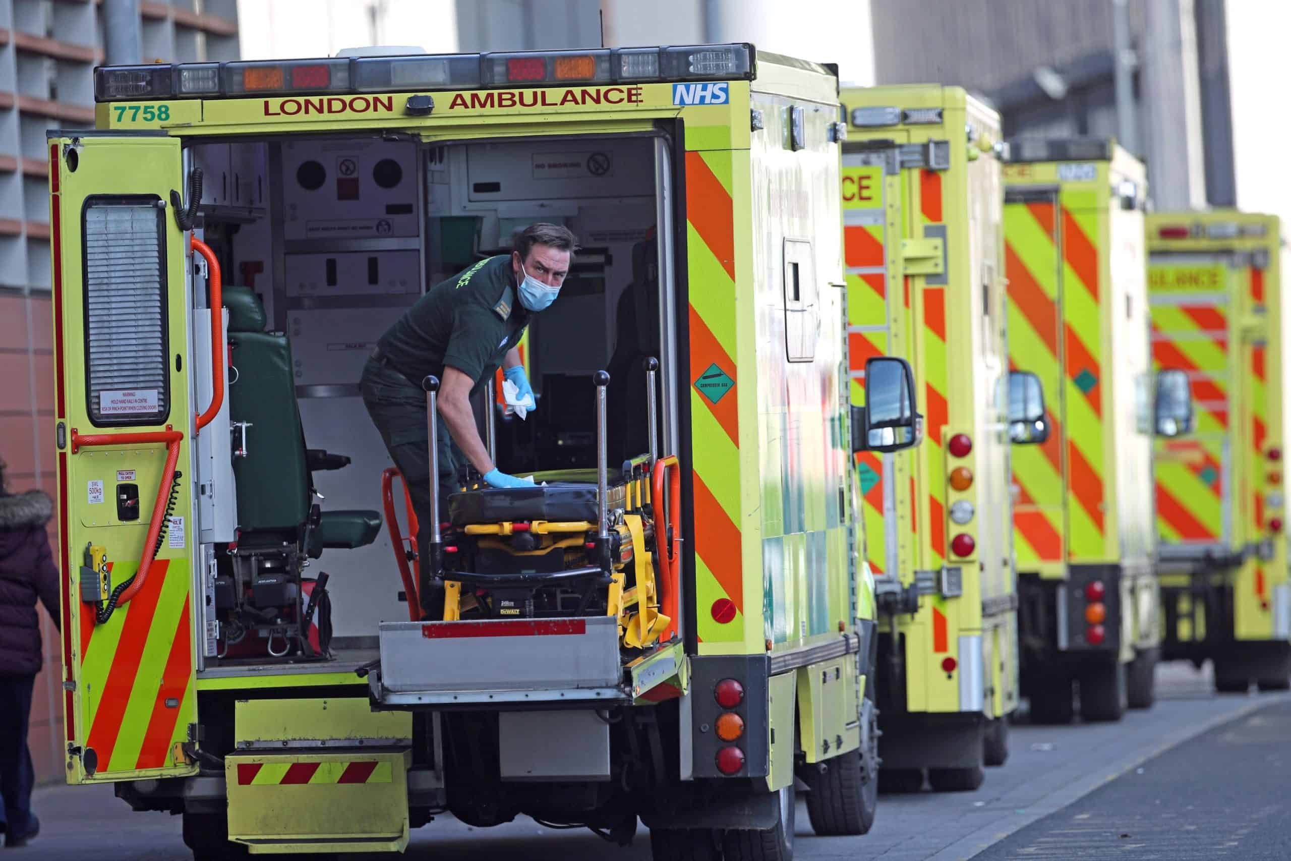 ‘Dropping like flies’ as more than one in three ambulance workers has contracted Covid