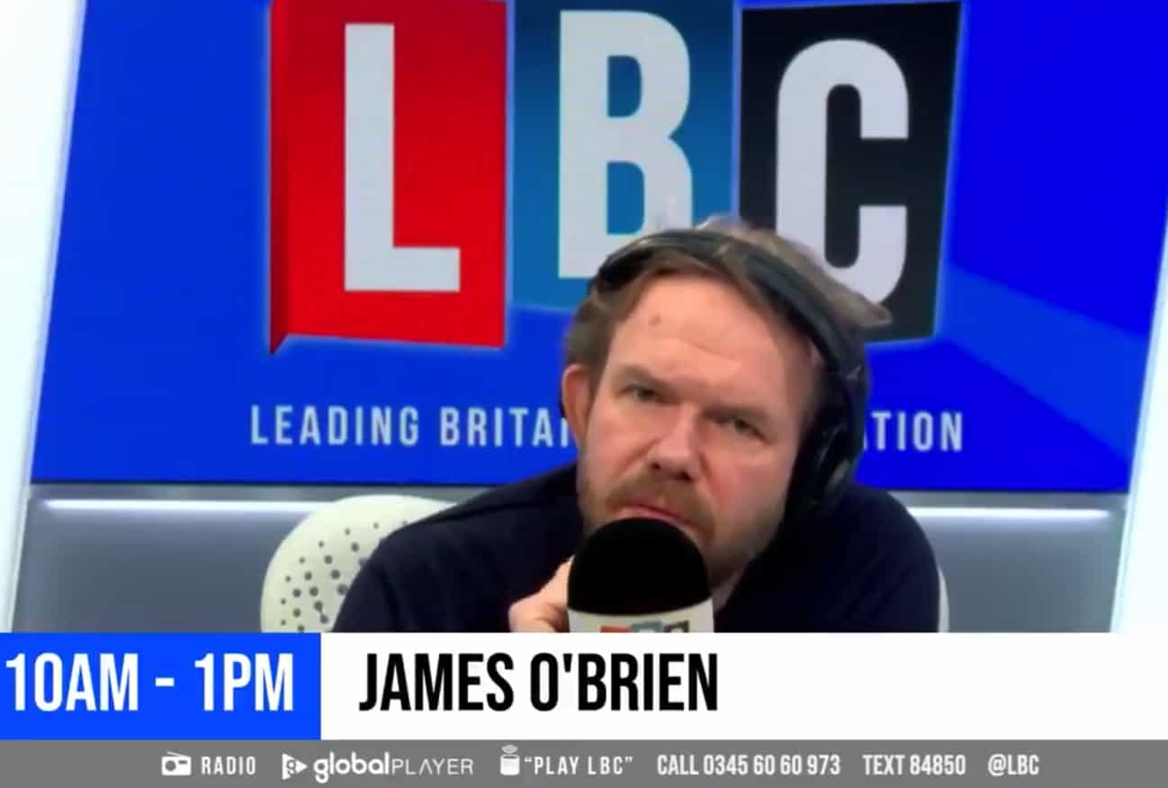 Watch: James O’Brien says what we’re all thinking about UK’s rising Covid figures
