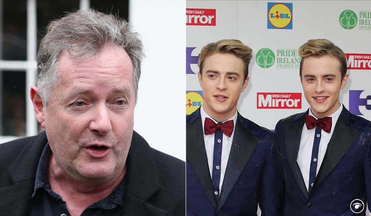 Jedward clash heads with Piers Morgan as fiery debate erupts over Winston Churchill statue