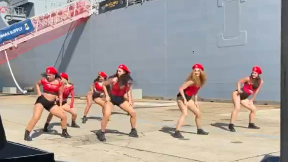 Twerking Navy Dance troupe 101 Doll Squadron