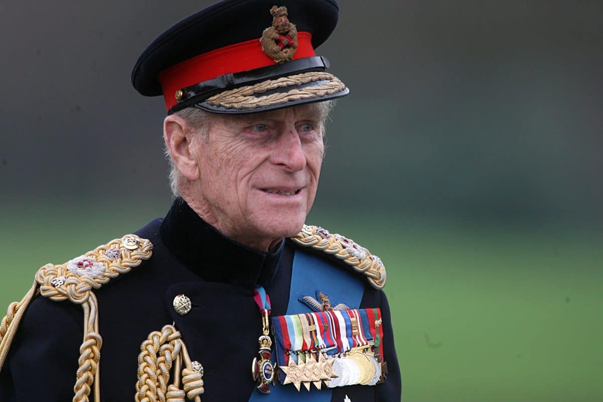 The Duke of Edinburgh arrives at the Sovereign's Parade at the Royal Military Academy Sandhurst