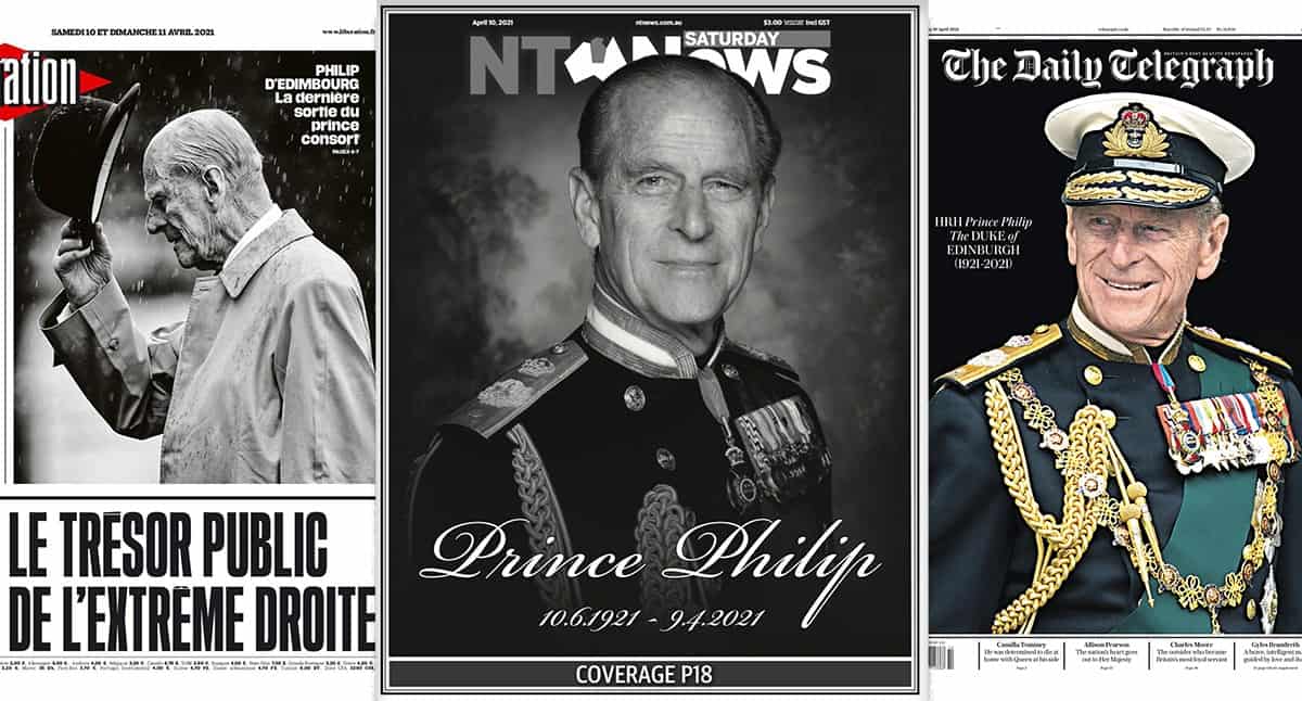 Papers in the UK and around the world react to the death of Prince Philip