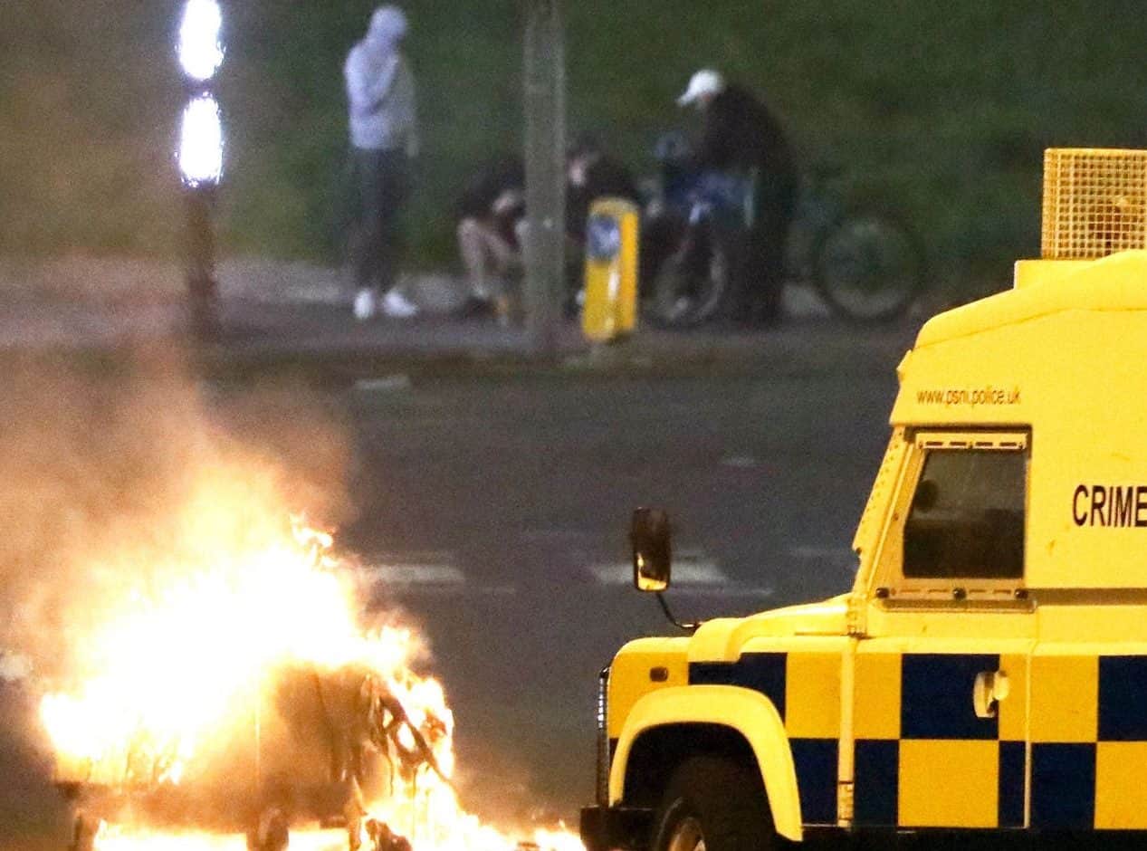 Watch – Further night of disorder in Northern Ireland condemned as numerous police officers injured
