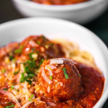 Spaghetti and Meatballs recipe Photo by Jason Leung on Unsplash