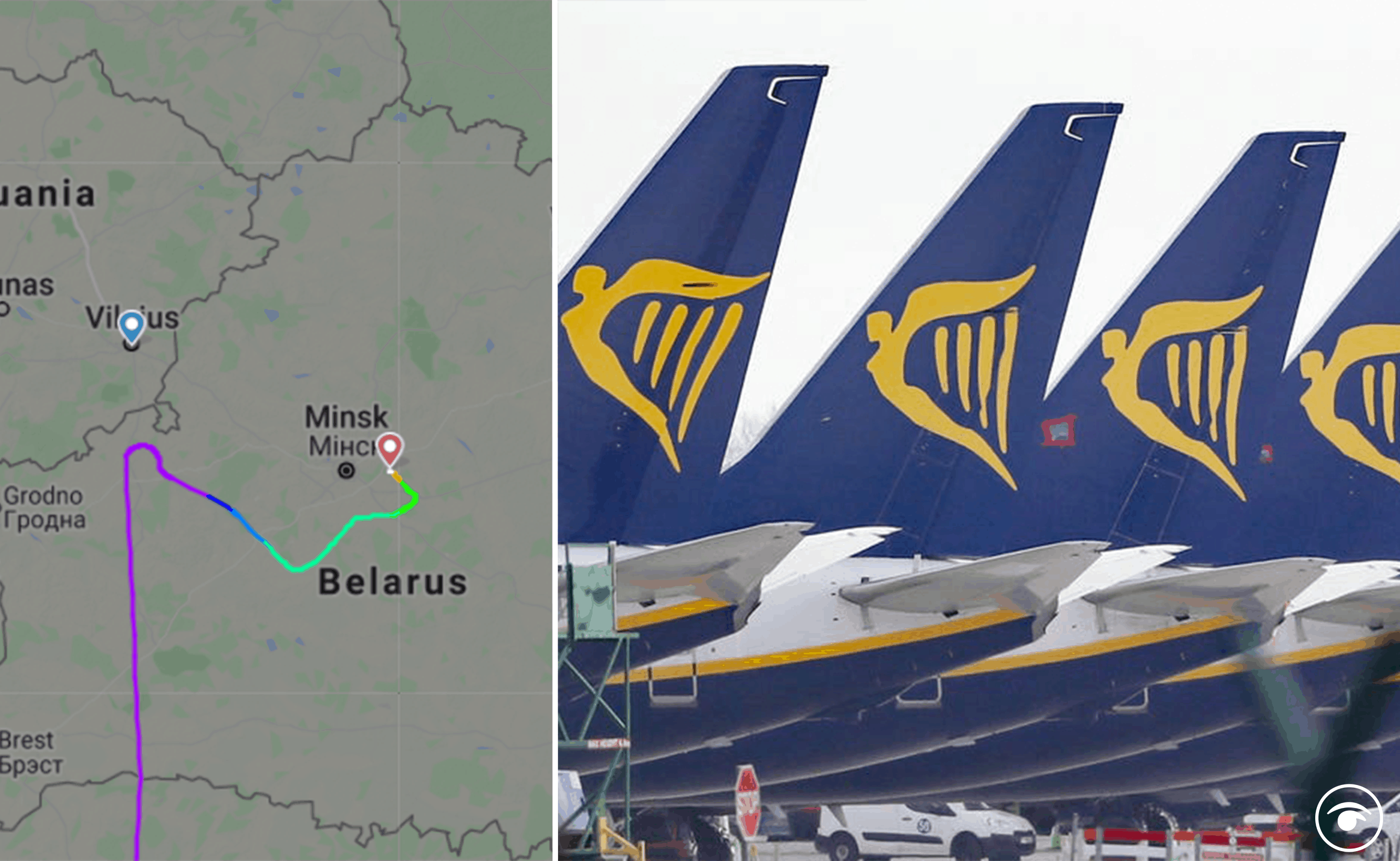 Just ‘look at the flight path’: Reaction as Ryanair flight diverted to Minsk