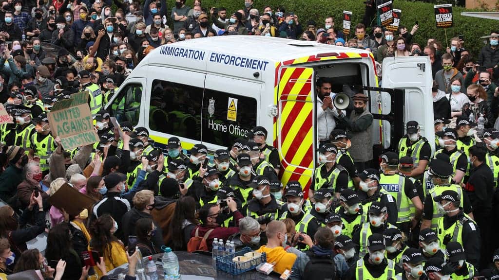 Sturgeon: Home Office has ‘questions to answer’ after Glasgow detentions spark protests