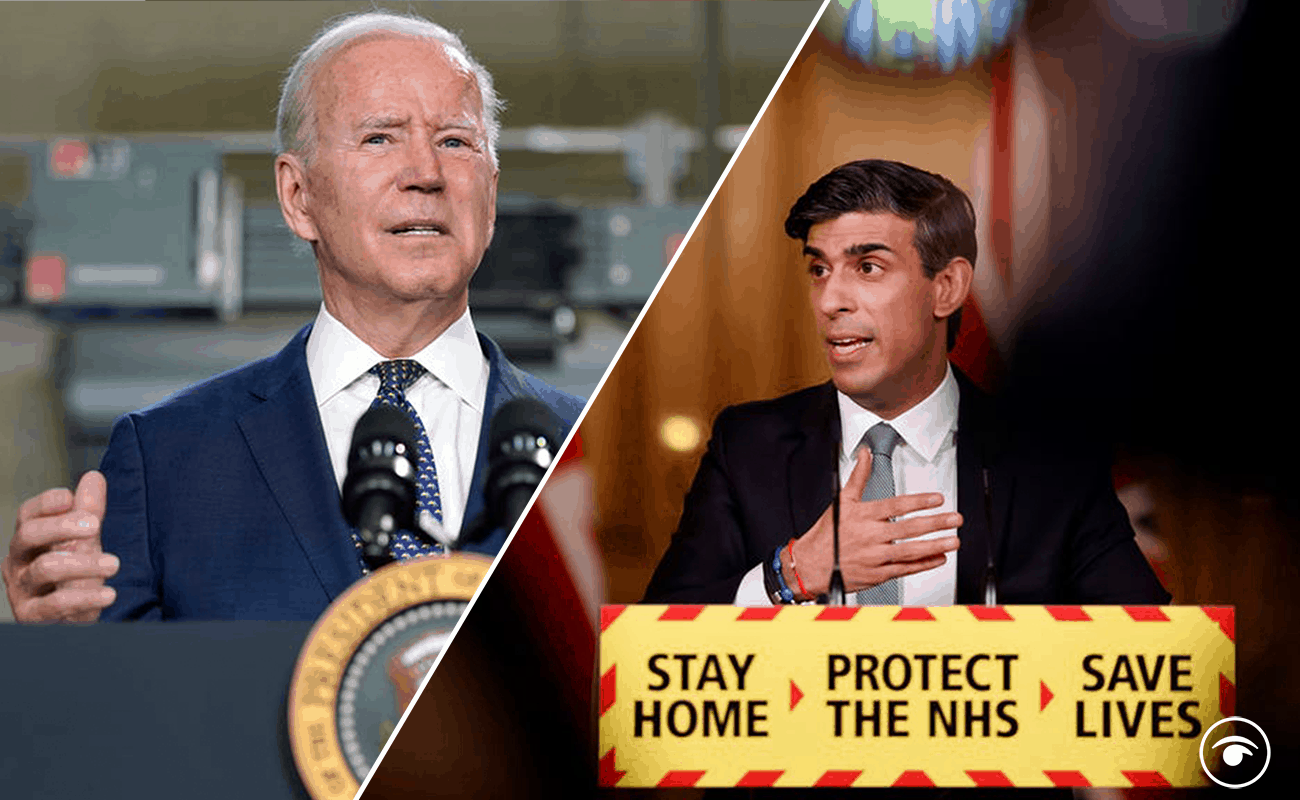 Biden tells rich to ‘pay their share’ as Sunak shields them from post-pandemic tax raid