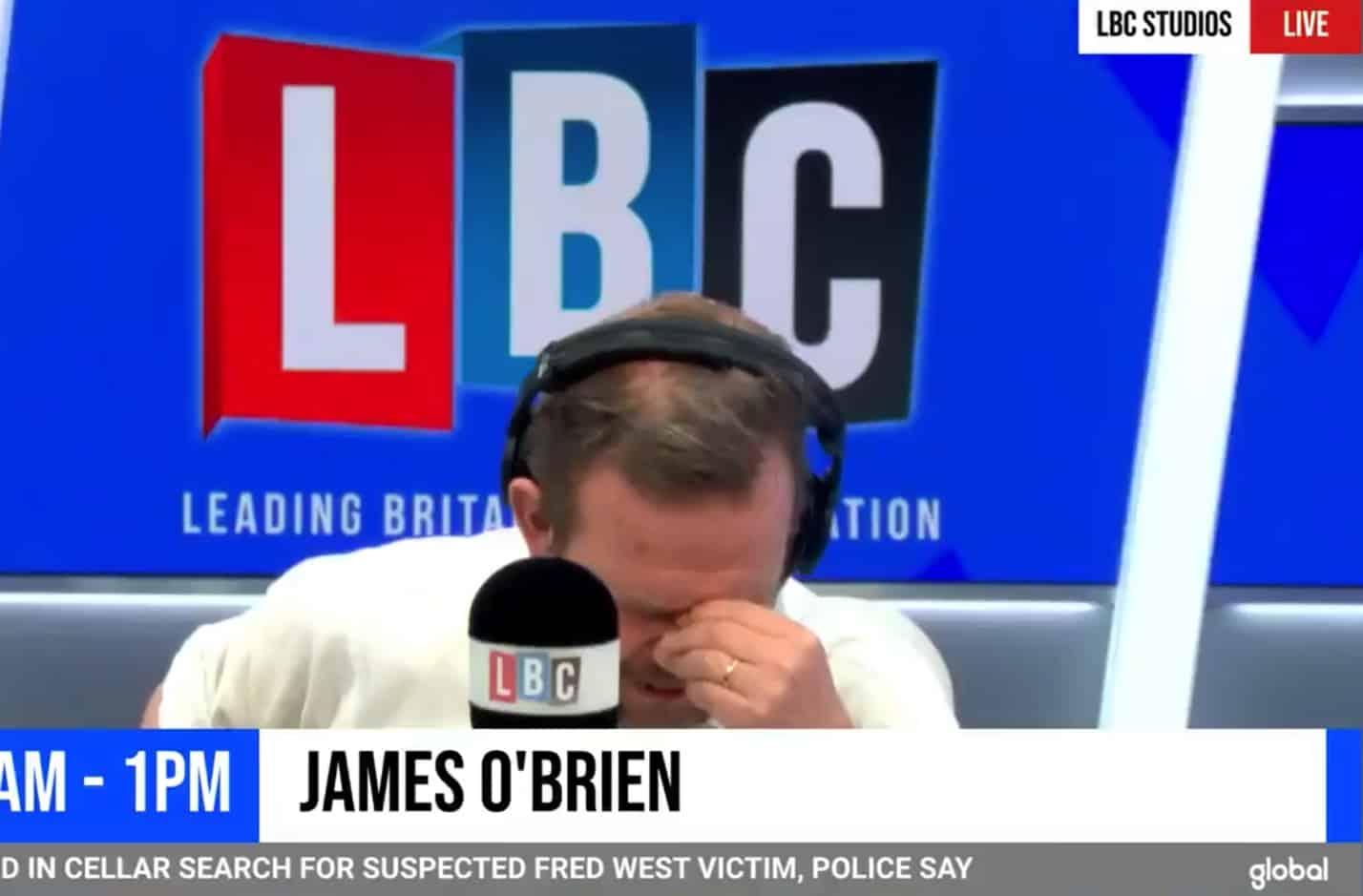 James O’Brien moved to tears by father who says ‘remember bereaved families’ when you next vote