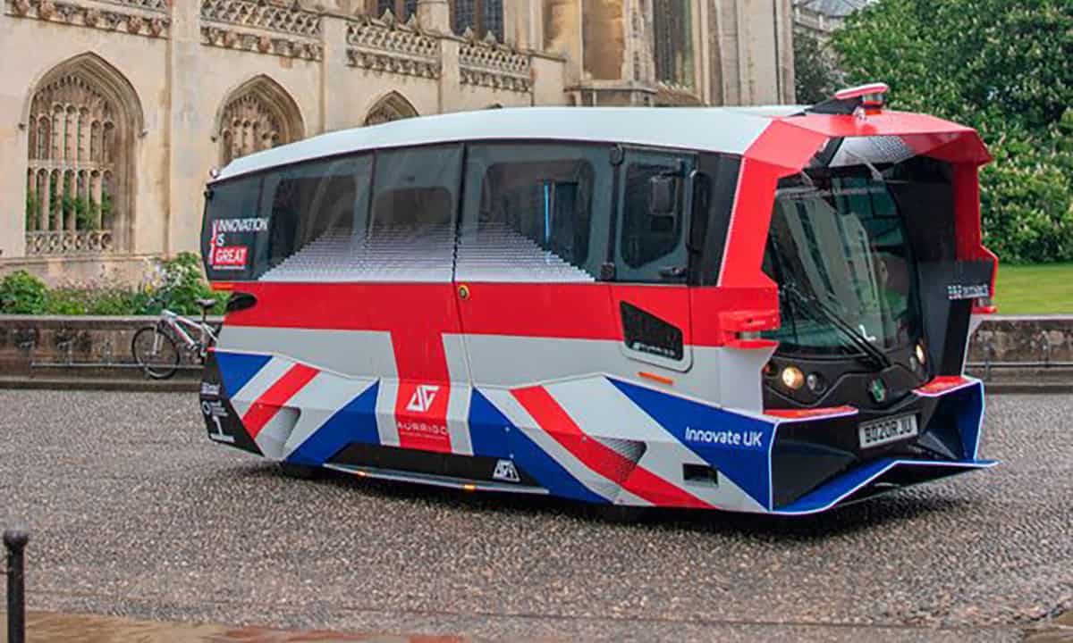 ‘Perfect metaphor:’ Reactions to driverless bus adorned with the Union Flag