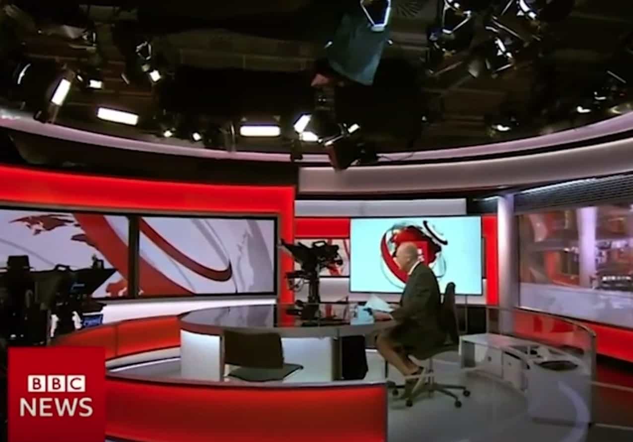 BBC anchor caught wearing shorts under desk on hottest day of the year