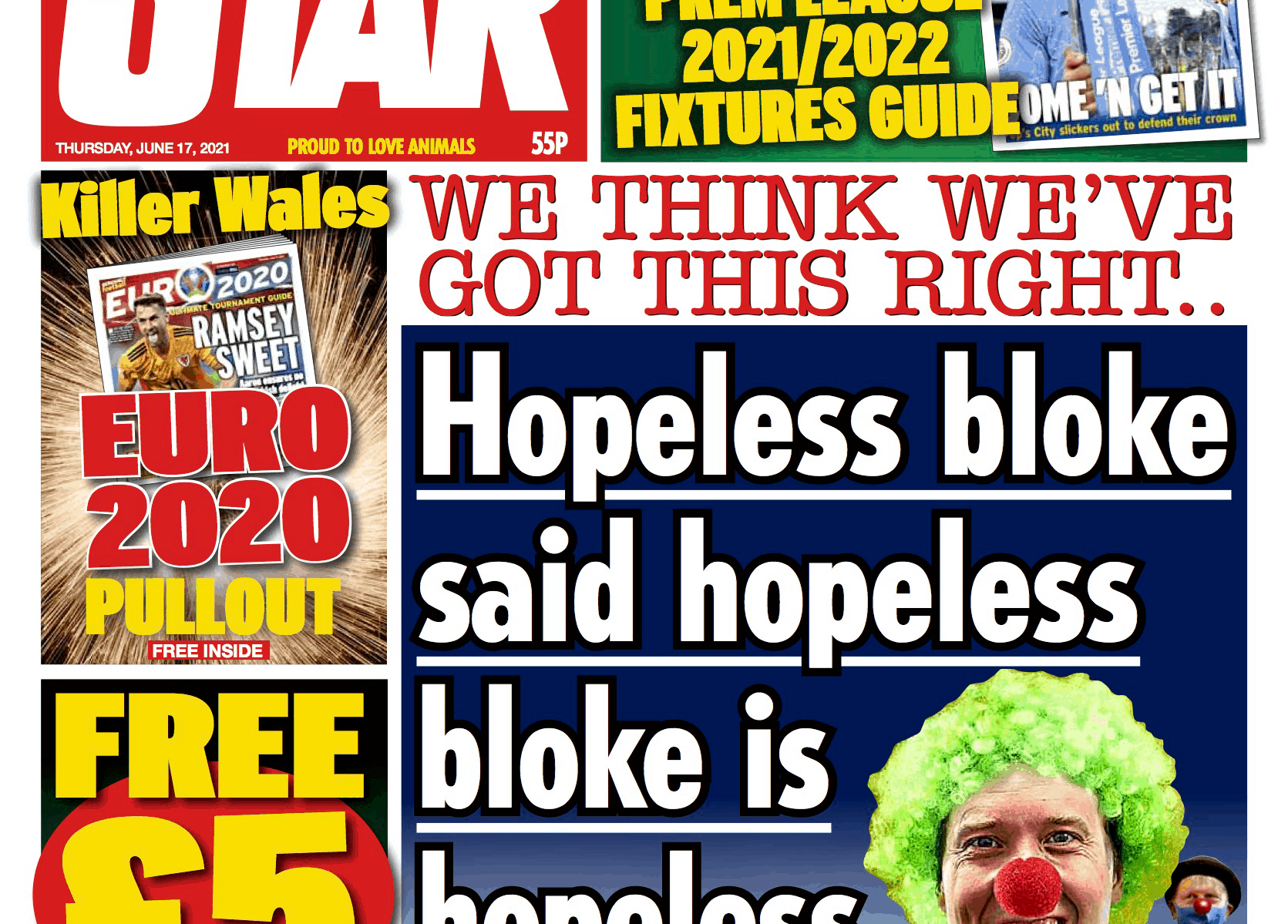 Today’s front pages: ‘Hopeless bloke said hopeless bloke is hopeless, says hopeless bloke’
