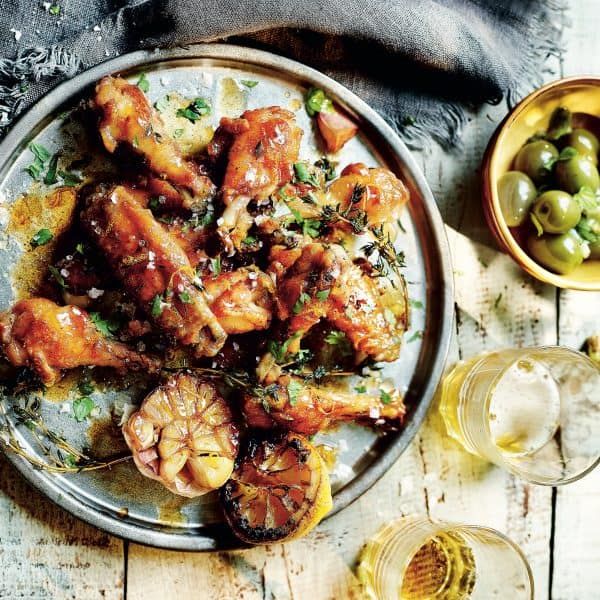 Chicken wings with lemon and honey recipe, by Omar Allibhoy