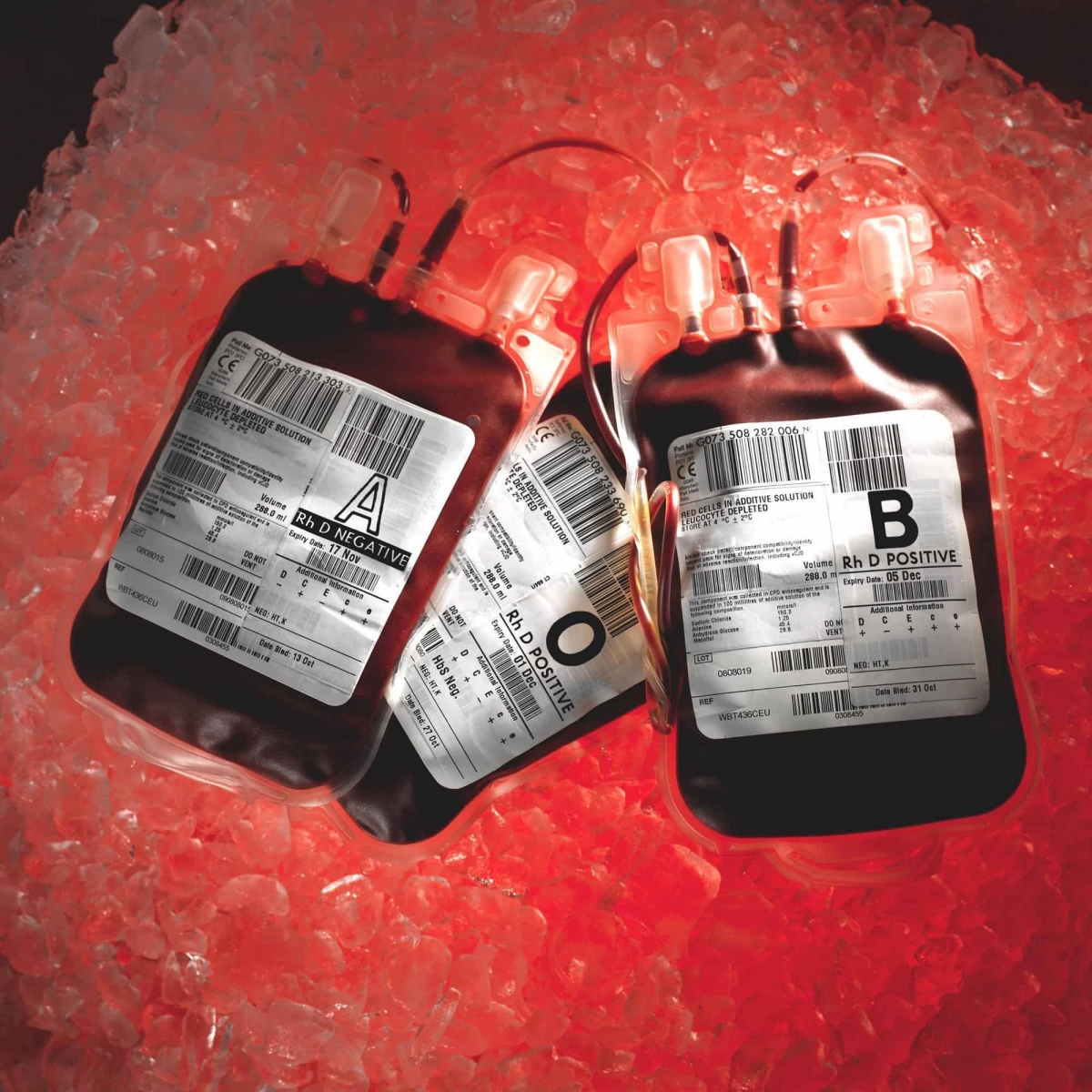 Undated NHS Blood and Transplant handout photo of blood bags as the number of regular blood donors has fallen by almost a quarter in the last decade, health officials said.