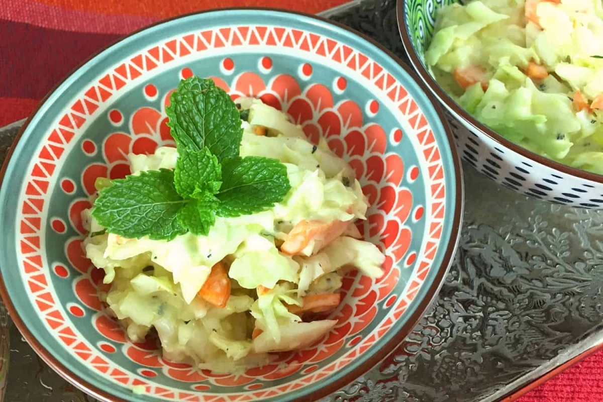 An Authentic Turkish Cabbage Salad