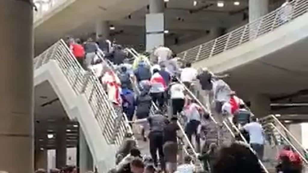 Disgrace as England fans unleash ‘disgusting’ display of violence at Wembley