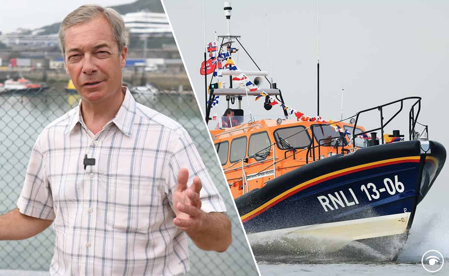 RNLI hits back after Farage calls it a ‘taxi service for illegal immigrants’