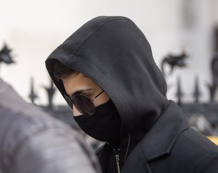 Syrian schoolboy Jamal Hijazi, 17, arrives at the Royal Courts of Justice, London, where he is suing English Defence League founder Tommy Robinson - whose real name is Stephen Yaxley-Lennon - after Robinson commented about a video of Mr Hijazi being attacked in a school playground, claiming he was "not innocent and he violently attacks young English girls in his school". Picture date: Wednesday April 21, 2021.
