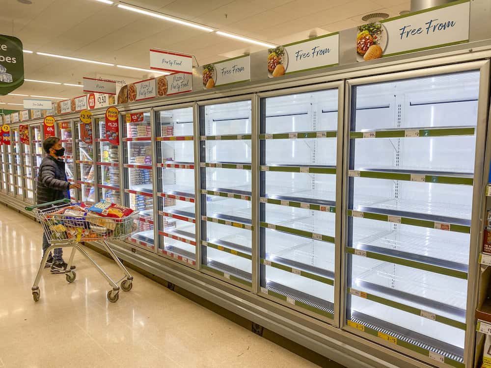 In Pics: Supermarkets are coming up with ingenious ways of hiding empty shelves