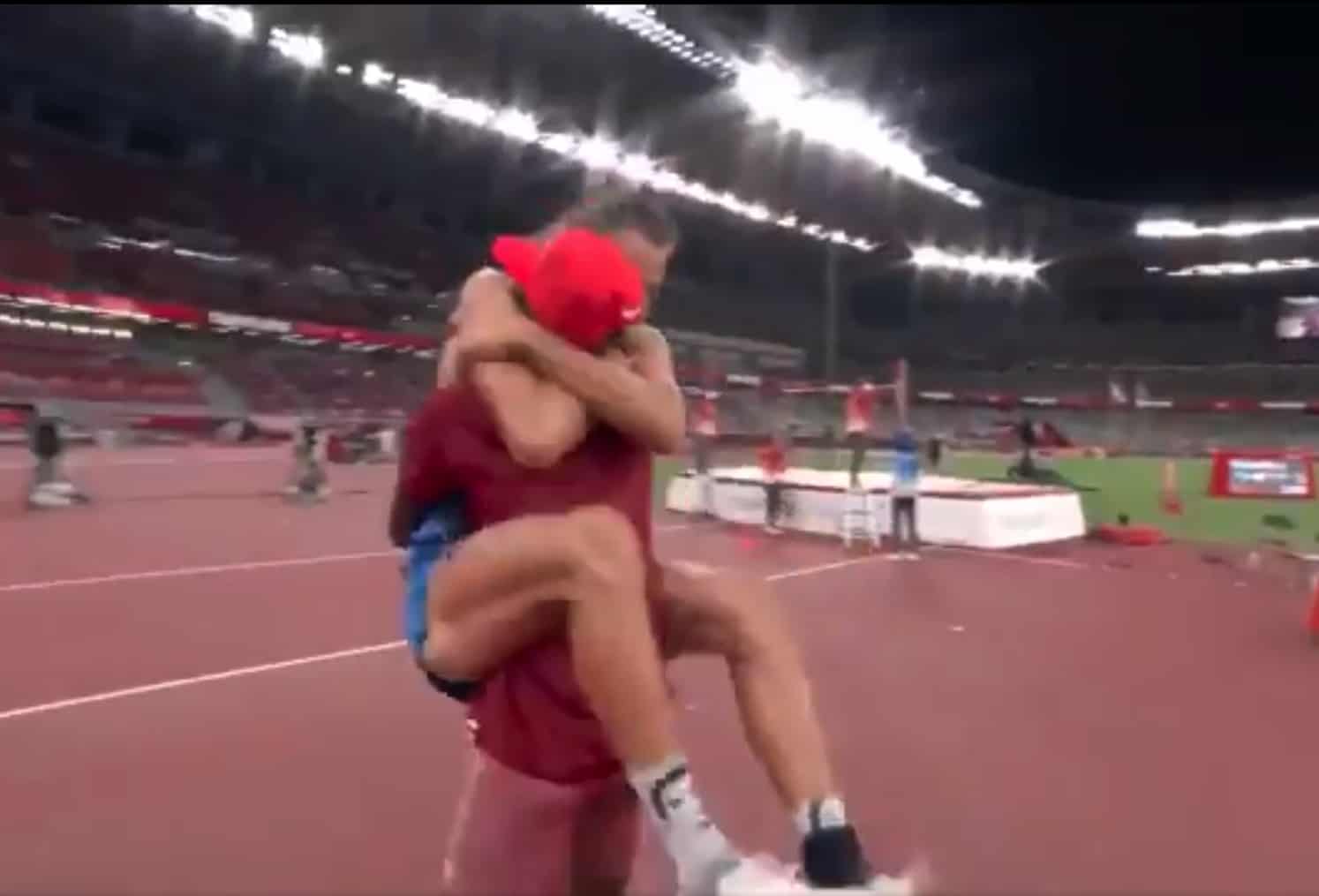High jumpers sharing gold medal dubbed ‘the greatest moment in Olympic history’