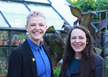 Green Party leadership candidates Amelia Womack (R) and Tamsin Omond. Image: Rob DesRoches