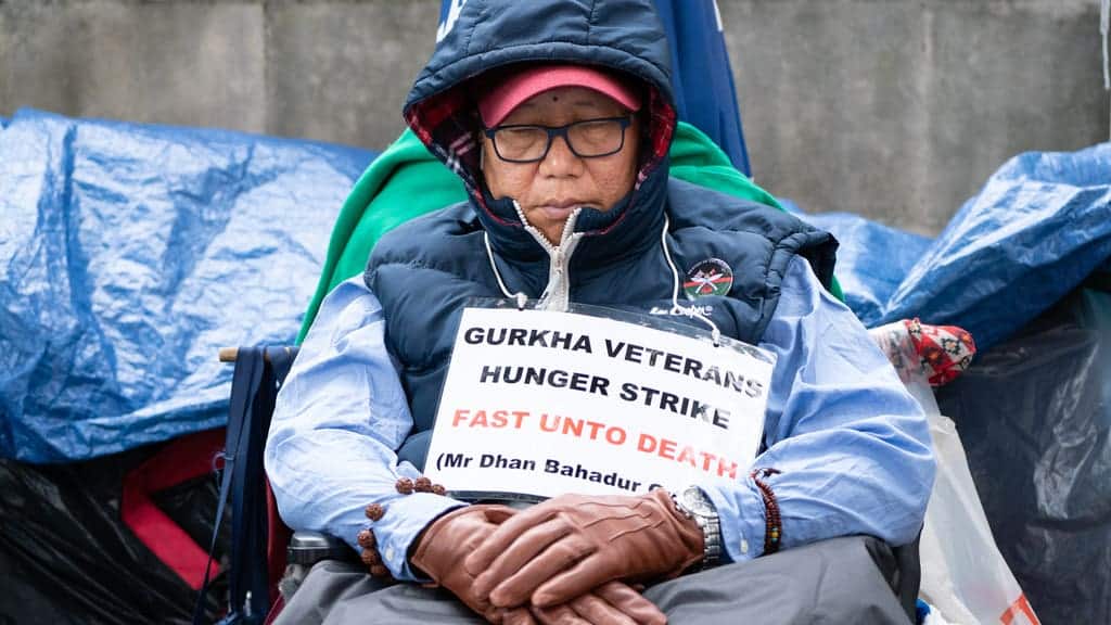 ‘Don’t care about sacrificing life:’ Gurkha continues hunger strike despite deteriorating health