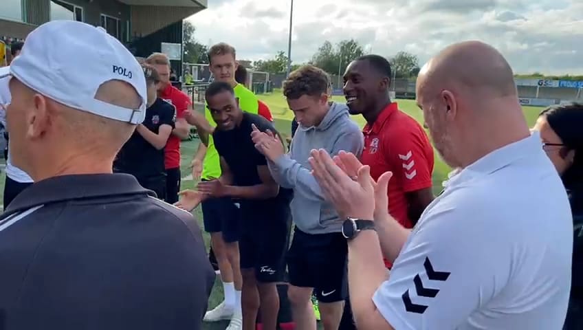 Watch: Footballer comes out as bisexual and receives overwhelming support from teammates