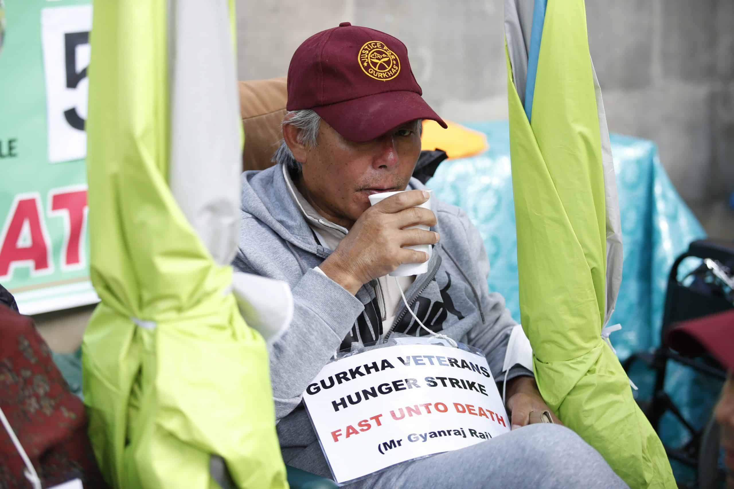 ‘If I die another will come:’ Gurkhas say more will join hunger strike over pension disparity