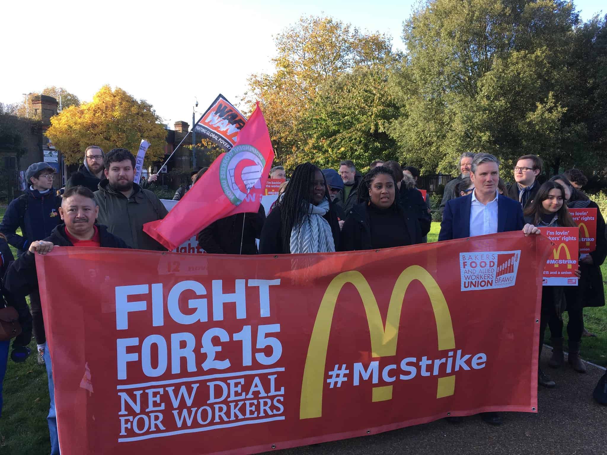 Picture of Starmer campaigning for £15-an-hour wage hike goes viral following McDonald resignation