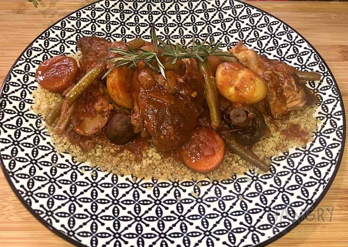 Rosemary Lamb and Red Wine Stew