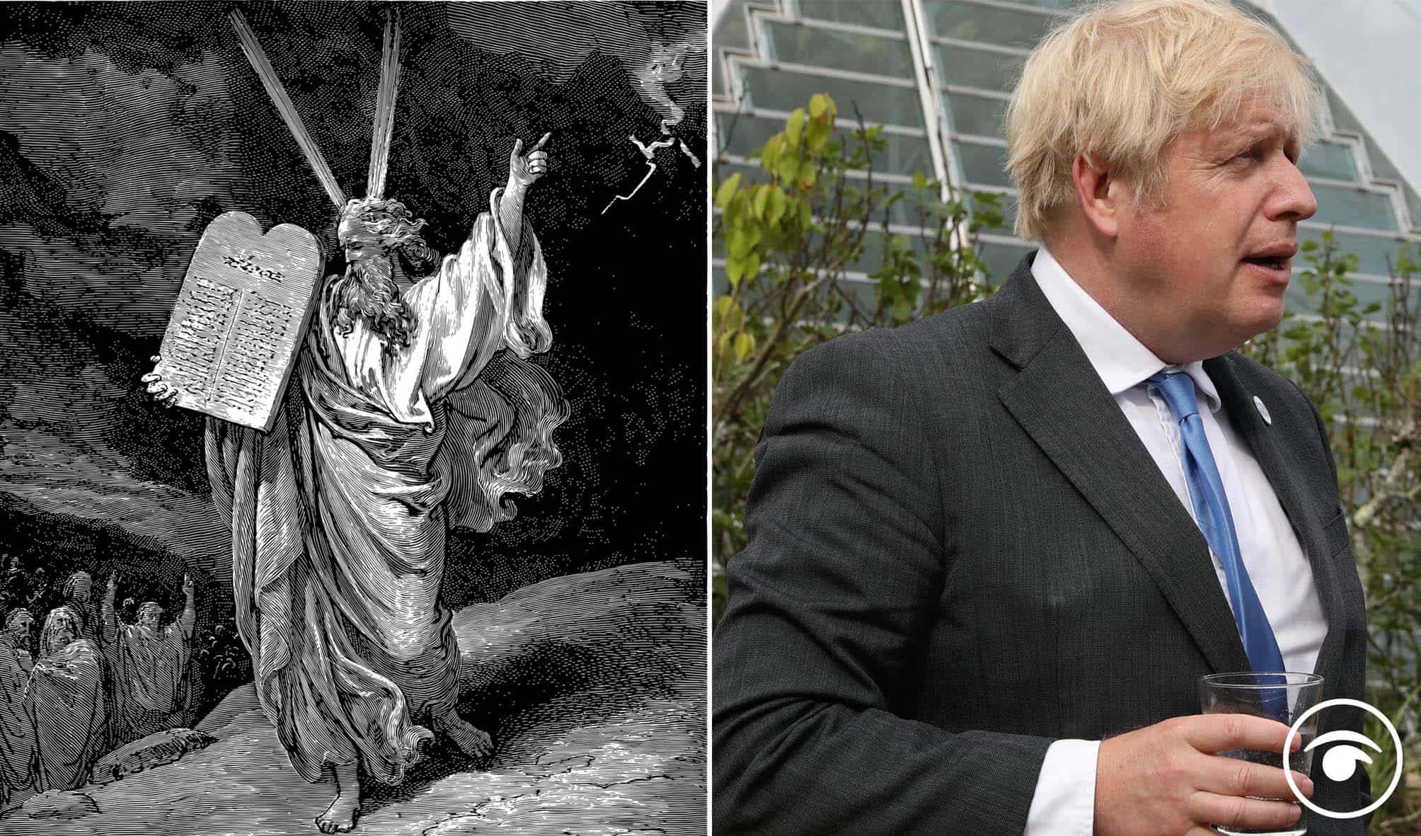 Johnson claims he’s the Moses of climate change… not everyone agrees