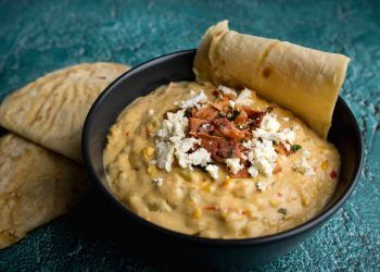 Mexican Tortilla Soup with Poached Chicken