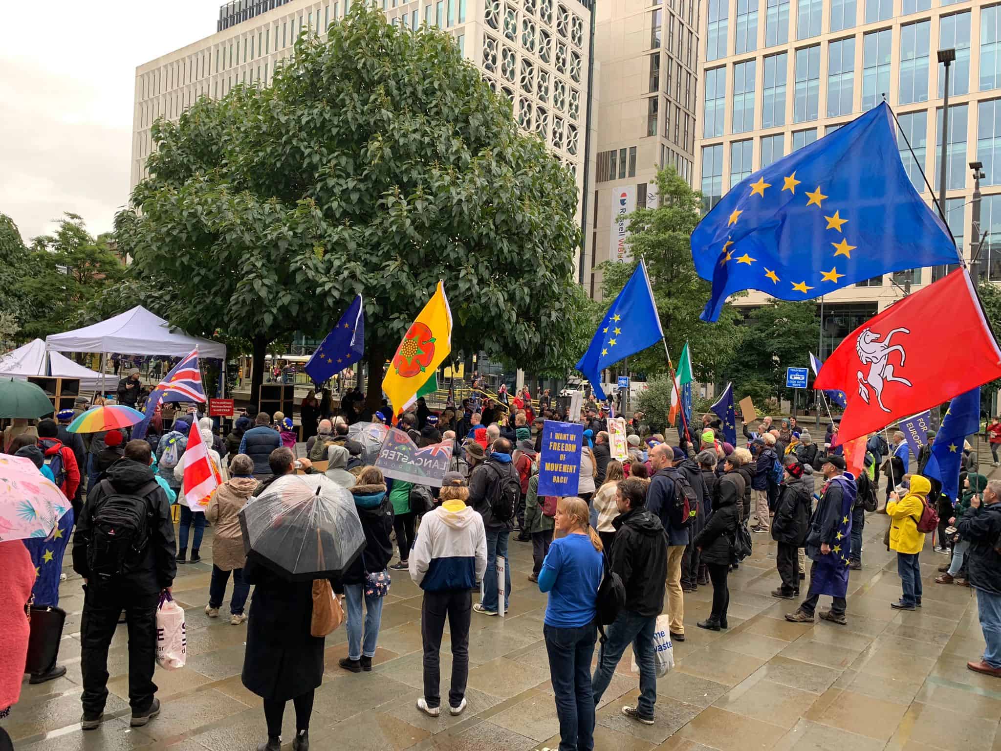 ‘Brexit isn’t working’: Protesters gather outside Conservative Party Conference