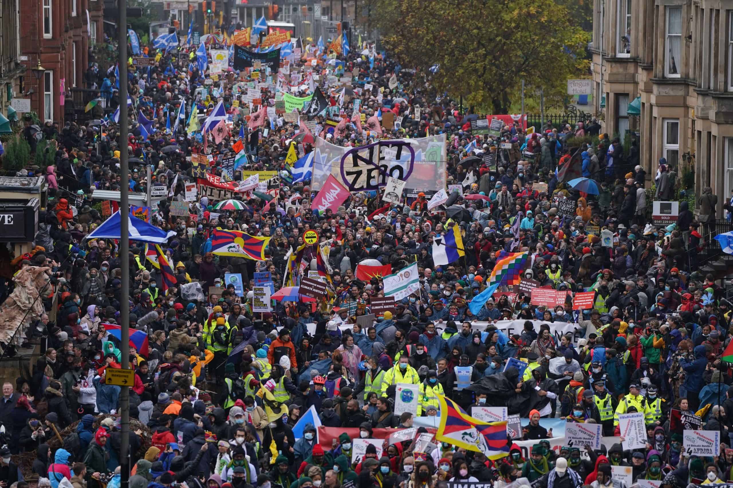 Huge crowds take to streets to demand urgent climate action
