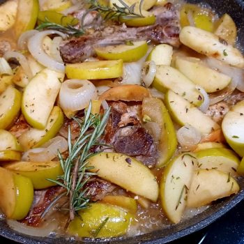 One Pot Pork Chops with Apples and Onions