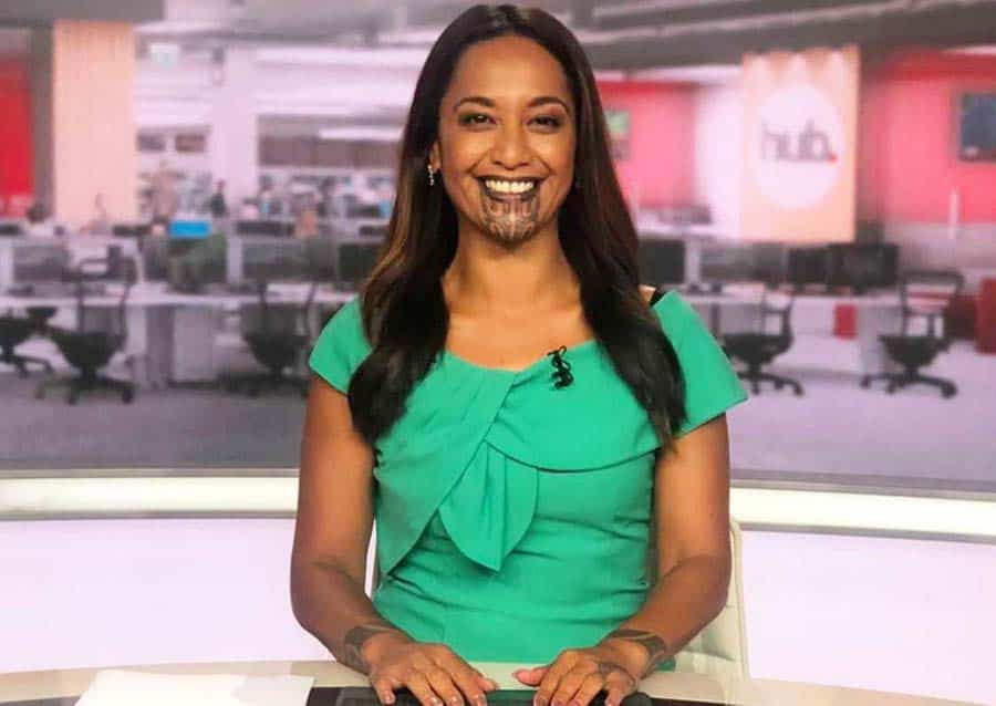 Watch: Newsreader becomes first person with traditional chin tattoo to anchor news show