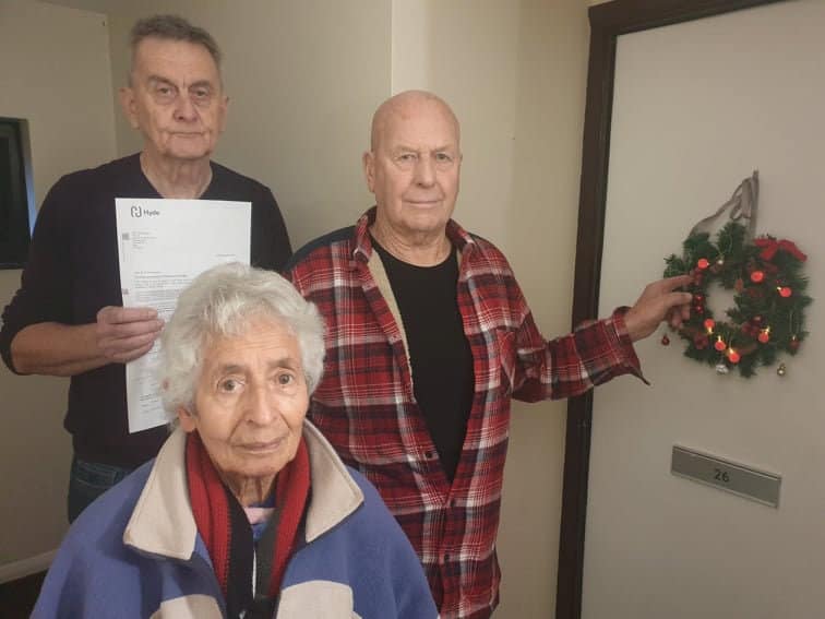 Elderly residents told to take wreaths down or face costly bill to have them forcibly removed