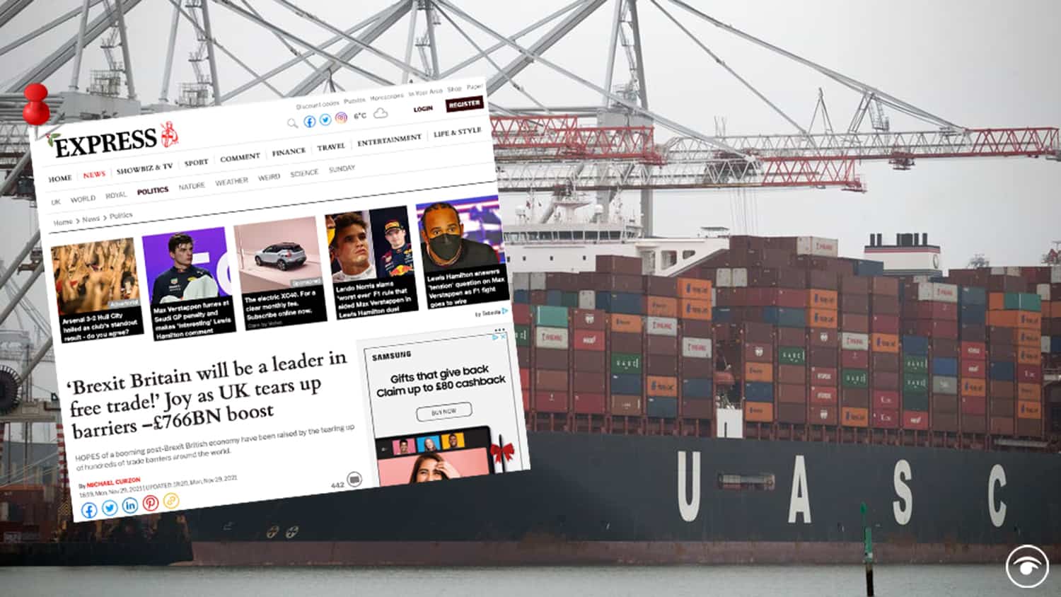 Full Fact reprimands the Express for ‘vastly’ overstating impact of UK trade deals